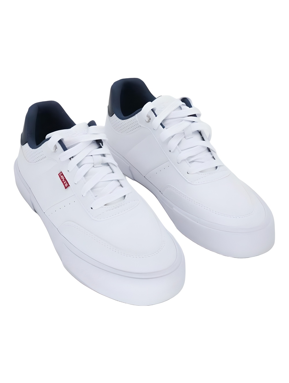 Levi's Munro White/Navy Low Top Casual Sneakers Size 9.5